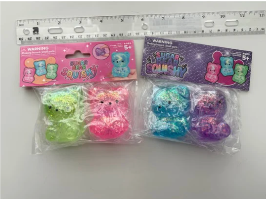 2-Pack Squishy Sugar Bear!
